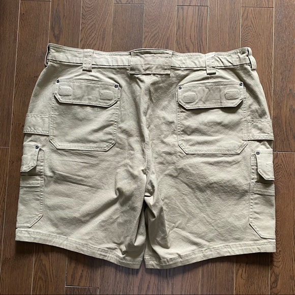 Duluth Trading Co Cargo Shorts 10” Tan New Flex Fire Hose Trim Fit Men’s Size 46 - Picture 7 of 12